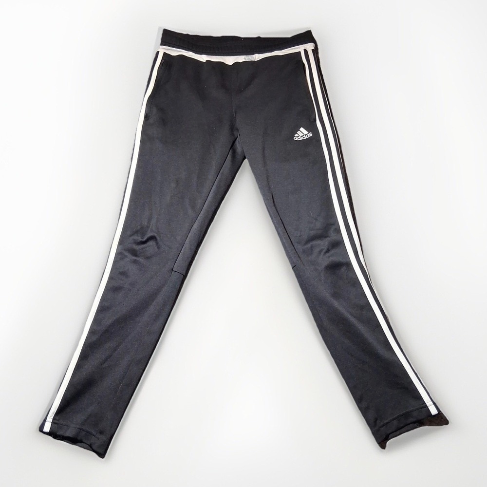 Adidas Boys Climacool Soccer Training Pants Black White M64031 Medium 11-12Y